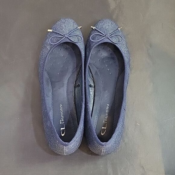 CL BY LAUNDRY BOWKNOT DENIM MATERIALS SLIP-ON WOMEN"S FLAT SHOE - Picture 6 of 16